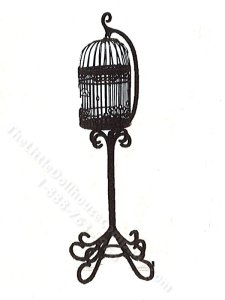(image for) Miniature Hanging Birdcage Kit for Dollhouses