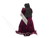 (image for) Miniature Handcrafted Tudor Woman in Plum