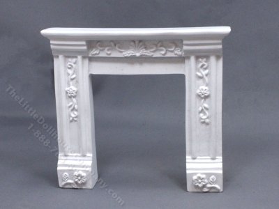 (image for) Miniature Victorian Fireplace Mantle for Dollhouses