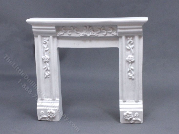 (image for) Miniature Victorian Fireplace Mantle for Dollhouses