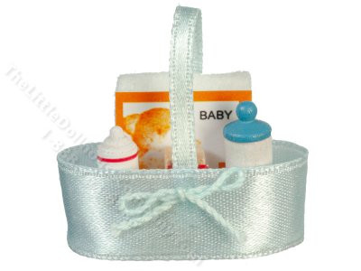 (image for) Miniature Baby Bath Set for Dollhouses