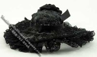 (image for) Dollhouse Miniature Black Lace Ladies Hat