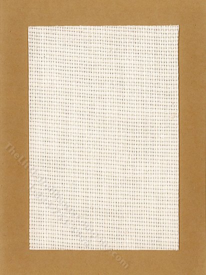 (image for) Miniature Textured Woven White Rug for Dollhouses
