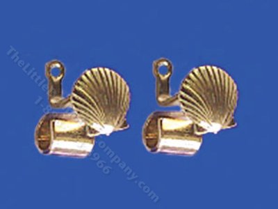 (image for) Miniature Curtain Rod Brackets for Dollhouses