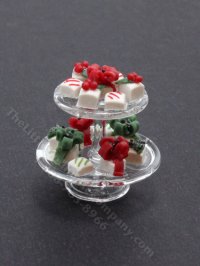 (image for) Miniature Petit Fours on a Tiered Pedestal for Dollhouses