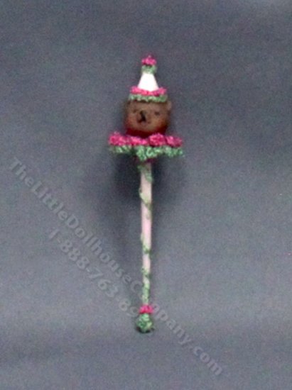 (image for) Miniature Hobby Bear on a Stick for Dollhouses