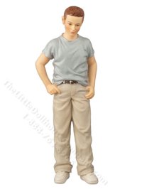 (image for) 1/12 Scale Brantley Resin Doll for Dollhouses