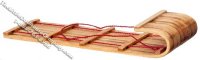 (image for) Miniature Wooden Toboggan Sled for Dollhouses