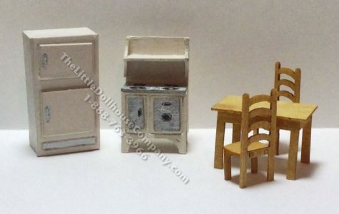 (image for) 1:48 Scale 5pc Traditional Kitchen Kit