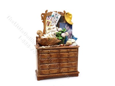(image for) Miniature Fisherman Dresser by Twylla Charles for Dollhouses