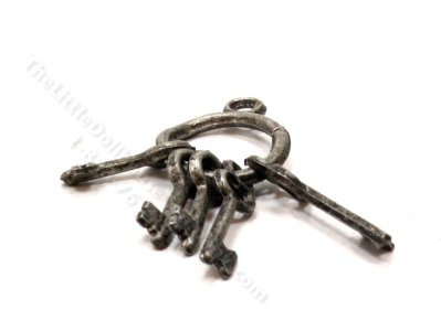 (image for) Miniature Set of Keys on Ring for Dollhouses