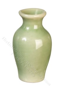 (image for) Miniature Green Bouquet Vase for Dollhouses