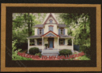 (image for) Miniature Victorian House Welcome Mat for Dollhouses
