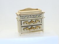 (image for) Miniature Unfinished Change Table for Dollhouses (1/2" Scale)