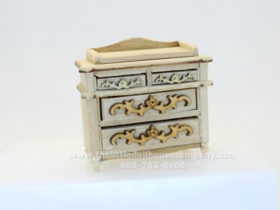 (image for) Miniature Unfinished Change Table for Dollhouses (1/2" Scale)