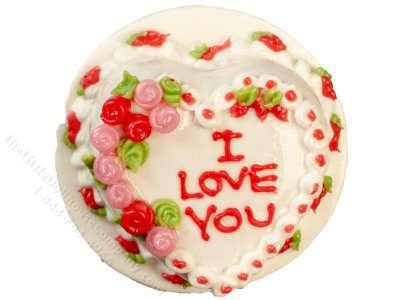 (image for) Miniature Heart Cake for Dollhouses