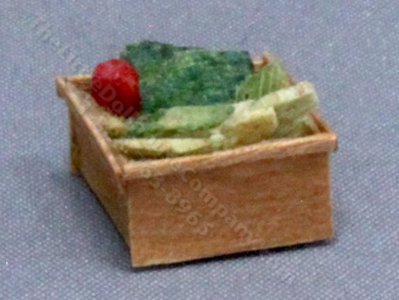 (image for) Dollhouse Miniature Salad in Square Bowl for Dollhouses