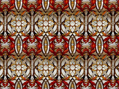 (image for) Geometric "Stained Glass" Sheets for Dollhouses