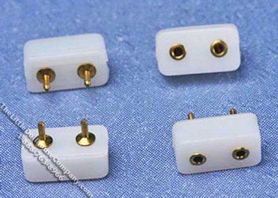 (image for) Miniature Plug In Single Wall Outlet Receptacle 4pk