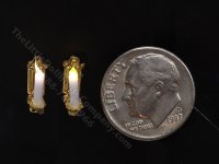 (image for) 1:48 Scale Miniature 3V Pair of Sconces for Dollhouses
