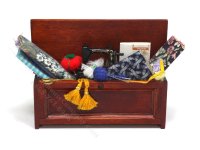 (image for) Miniature Walnut Victorian Sewing Chest by Taylor Jade