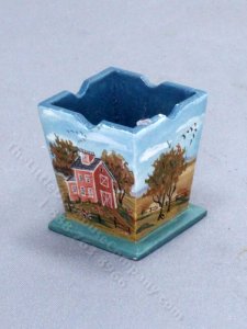 (image for) Miniature Hand Painted Planter Box for Dollhouses