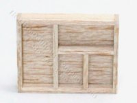 (image for) Miniature Wooden Drawer Organizer for Dollhouses