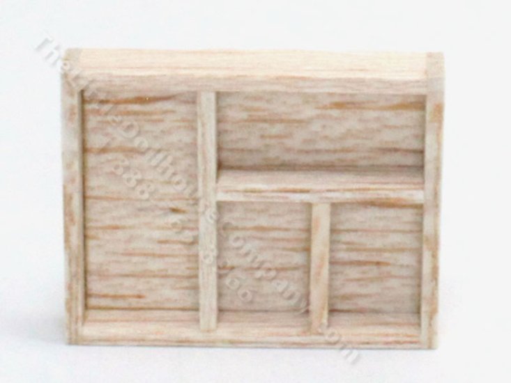 (image for) Miniature Wooden Drawer Organizer for Dollhouses
