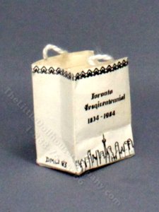 (image for) Miniature Toronto Sesquicentennial Shopping Bag for Dollhouses