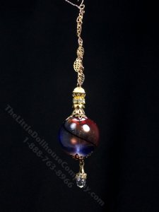 (image for) Miniature Blue and Orange Hanging Globe for Dollhouses