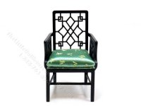 (image for) Miniature Chinese Chippendale Carver Chair C 1765 in Black