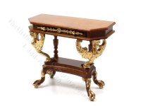(image for) Miniature Empire Side Table for Dollhouse - Walnut