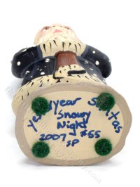 (image for) Miniature Blue Starry Night Santa Figurine for Dollhouses