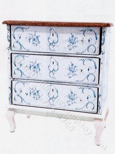 (image for) 1:24 Scale Miniature Chest Of Drawers With Short Legs Kit