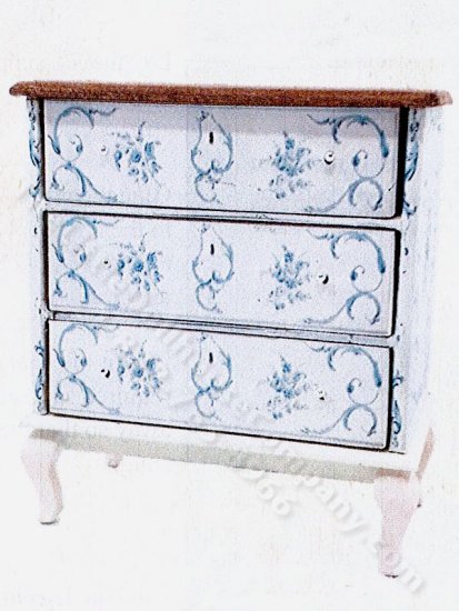 (image for) 1:24 Scale Miniature Chest Of Drawers With Short Legs Kit