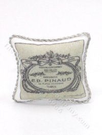 (image for) Miniature Pillow With French Vintage Print By Judith Blondell