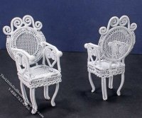 (image for) Miniature Wire Wicker 5 Piece Garden Set for Dollhouses