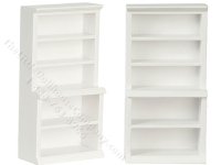(image for) Miniature White Store Shelf for Dollhouses