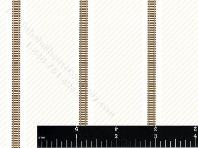 (image for) Choo Choo Tracks Miniature Wallpaper for Dollhouses - Beige