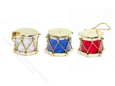 (image for) Set of 3 Miniature Toy Drums for Dollhouses