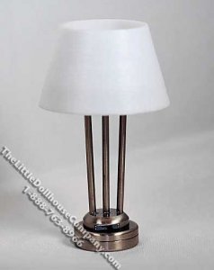 (image for) Miniature Battery Operated 'The New Yorker' Pewter Table Lamp