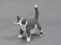 (image for) Miniature Cat by Marie W. Evans - Grey/White