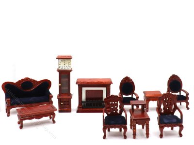 (image for) Half Scale Victorian 10 Piece Living Room Set