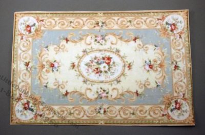 (image for) Light Blue Baroque Carpet