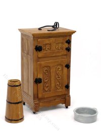 (image for) As Is Assembled Miniature Ice Box Kit for Dollhouses