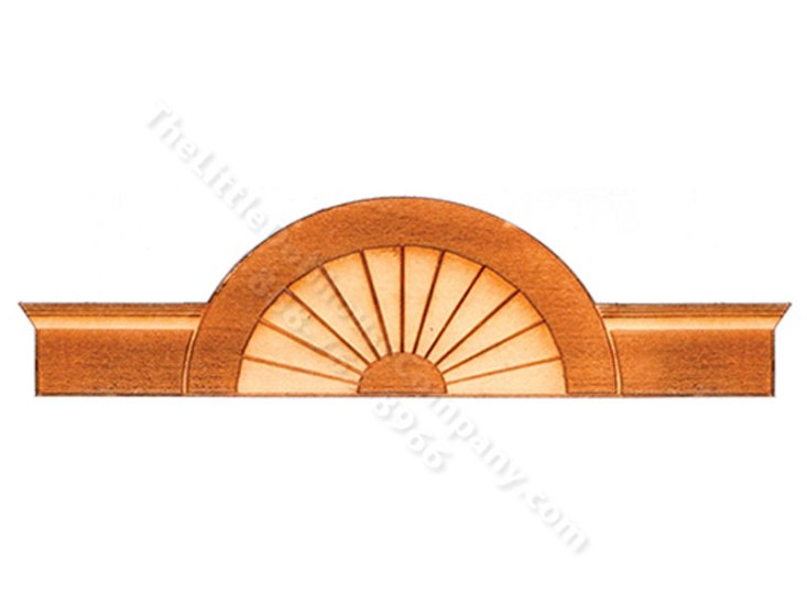 (image for) Miniature Sunburst Double Window Topper