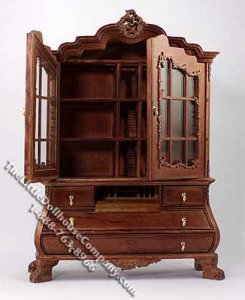 (image for) Miniature Vanderveer Baby House with Glass Doors for Dollhouses