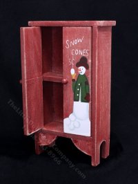 (image for) Miniature Christmas Wardrobe for Dollhouses - Red