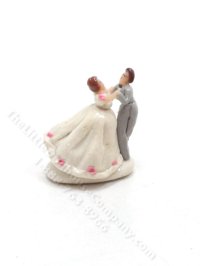 Miniature Handmade Bride and Groom Figurine (image for) Miniature Handmade Bride and Groom Figurine