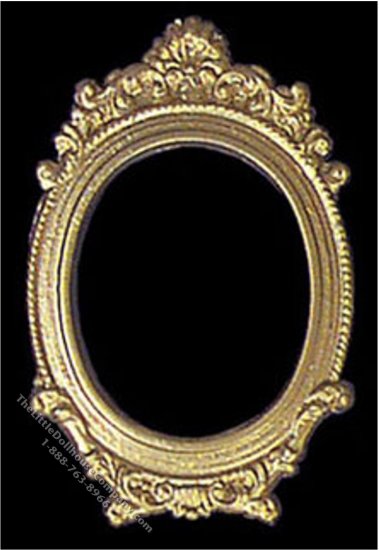 (image for) Dollhouse Scale Model Oval Picture Frame